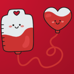 Image of blood being donated